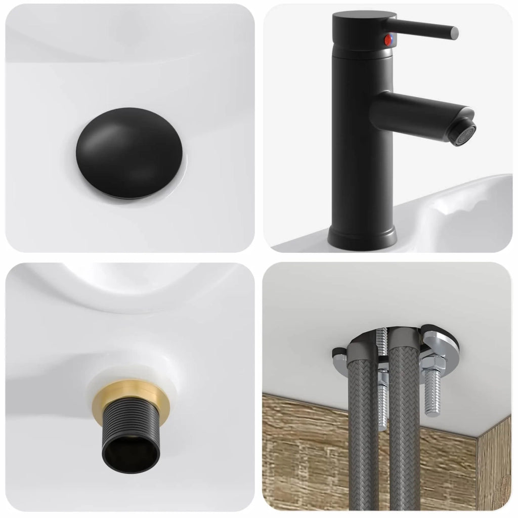 Mobile lavabo da parete Rovere Sonoma 49 x 41 x 63 cm 890584