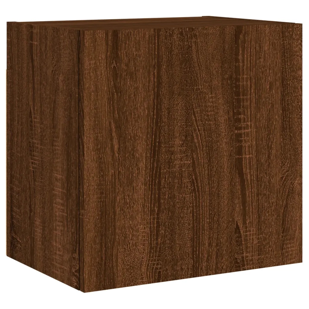 Mobili TV Muro 2pz | Armadietto TV | Mobile Porta TV Rovere Marrone 40,5x30x40 Legno Multistrato