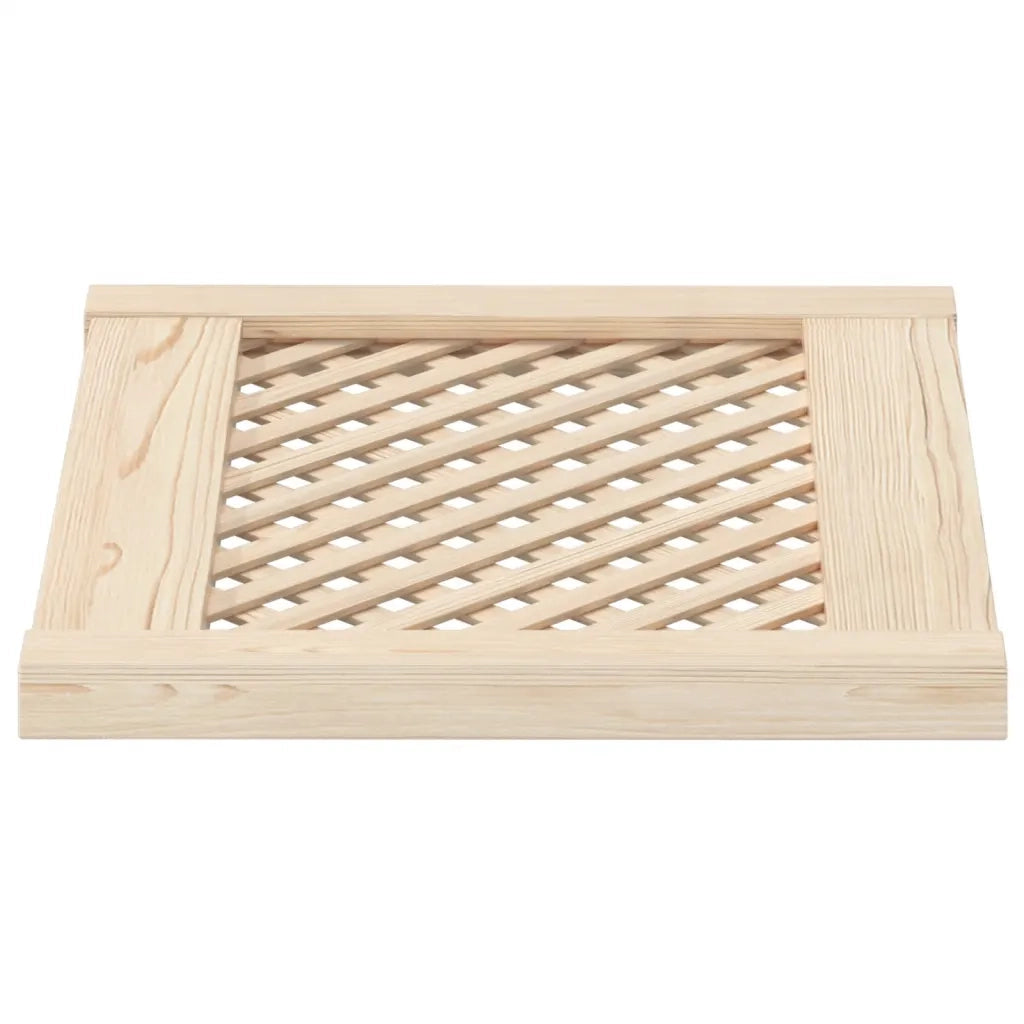 Ante con Design a Reticolo 2 pz 49,5x39,5 cm in Legno di Pino 372788