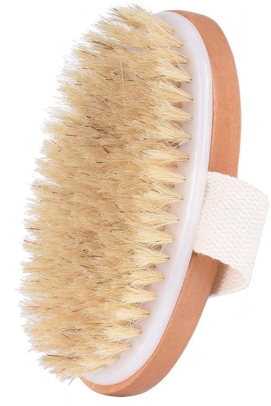 Borsetto da bagno unico, a corpo intero, esfoliante, setole naturali, borsetto per la rimozione delle cellule epidermiche morte, cellulite, miglioramento della funzione linfatica, esfoliante.