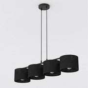 Lampada a sospensione ECO in acciaio nero opaco