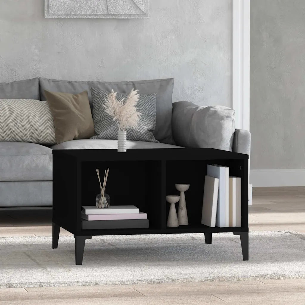 Tavolino da salotto | Tavolino da caff¨¨ | Tavolino da Soggiorno Nero 60x50x36,5 cm in Legno Multistrato