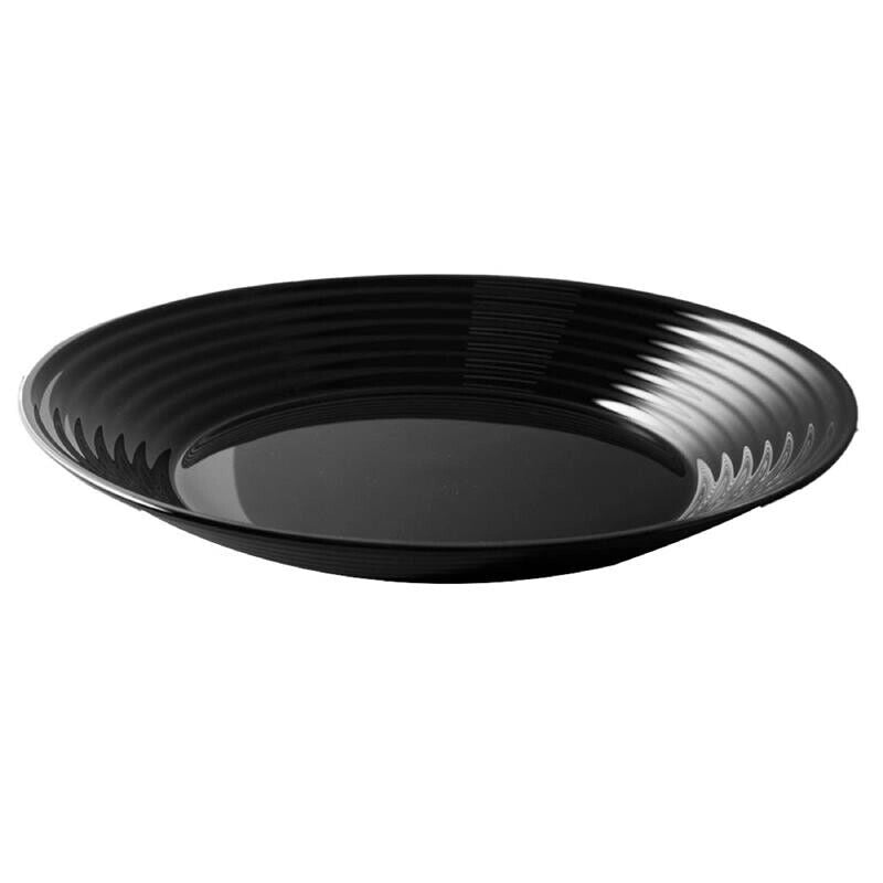 HARENA PIATTO FONDO CON DIAMETRO DA 23,5CM IN COLORE  NERO