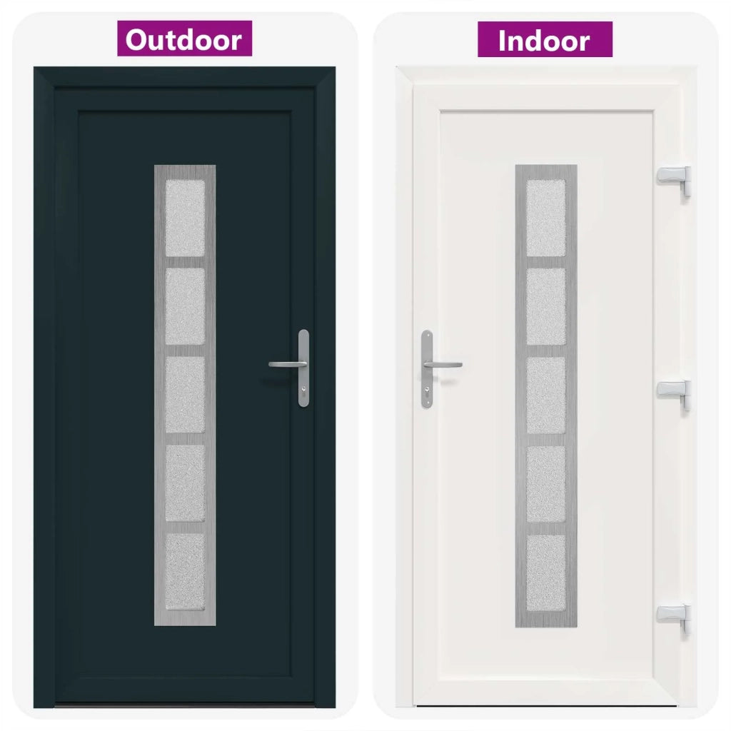 Porta Frontale Antracite 88 x 200 cm PVC 3445723