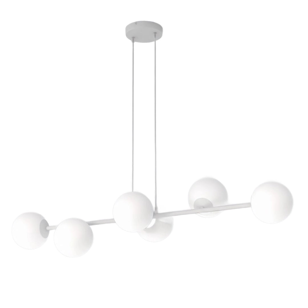 Lampadario sospeso Magnus Emibig 6xE14 grigio bianco