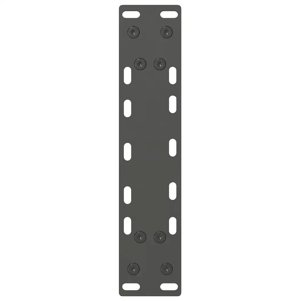 Gambe per tavolo consolle antracite 2 pz 38x(72-73) cm in acciaio 4013298