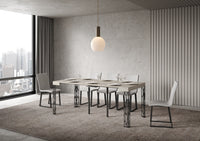 Consolle Allungabile 90-300x40x77 cm Ghibli Cashmere Telaio Antracite