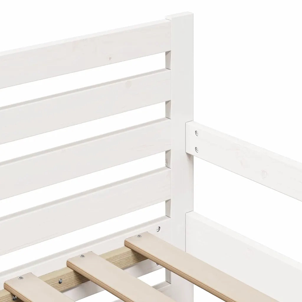 Struttura del letto Bianco 80 x 200 cm Legno multistrato 877207
