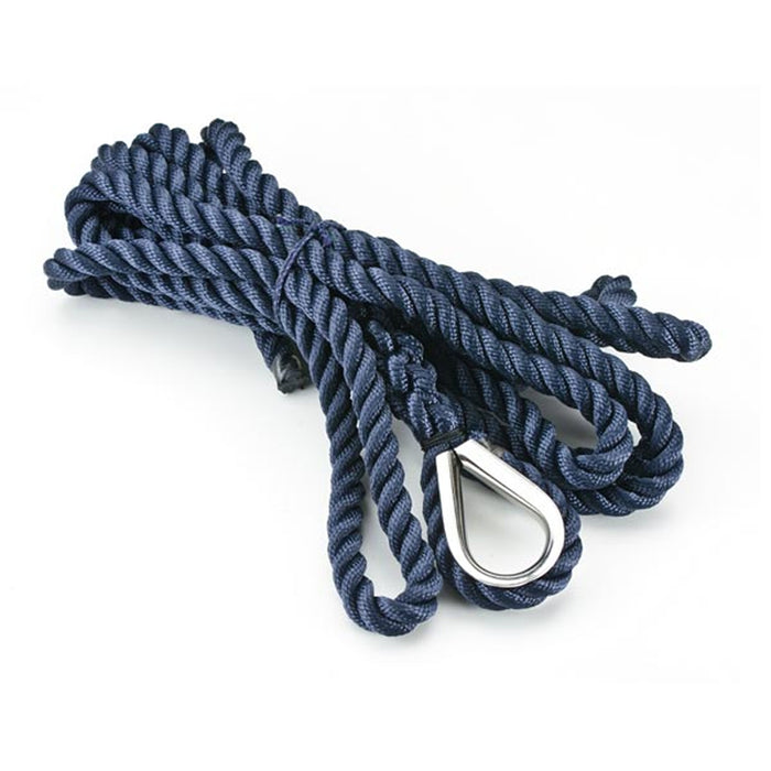 Cima ormeggio impiombata redancia inox blu mm 12 mt 9 nautica