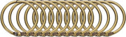 Douche gordijn alette 14 pezzi - 3,3 cm ID - Rond - IJzer - Cerniera a molla - Maniglie - Maniglie per tenda da doccia - Bronzo - Facile da scorrere