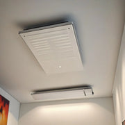 Sined Calore Bianco 1800 Radiatore a Infrarossi Per Esterno In Alluminio Da 1800w Bianco Nessuna Emissione Di Luce Elemento Riscaldante In Lega Alluminio Estruso Rivestimento Ceramico Bianco Ip65