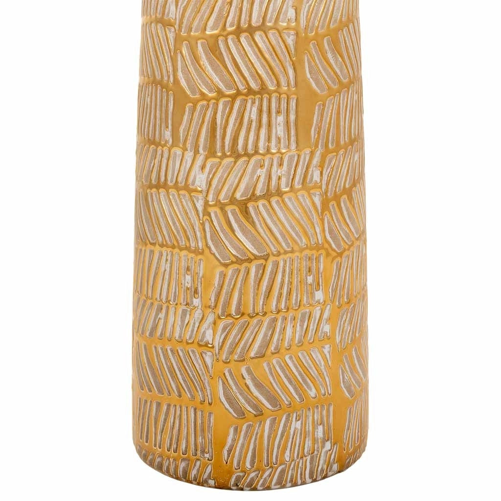 Vaso in ceramica dorata 15x15x61h