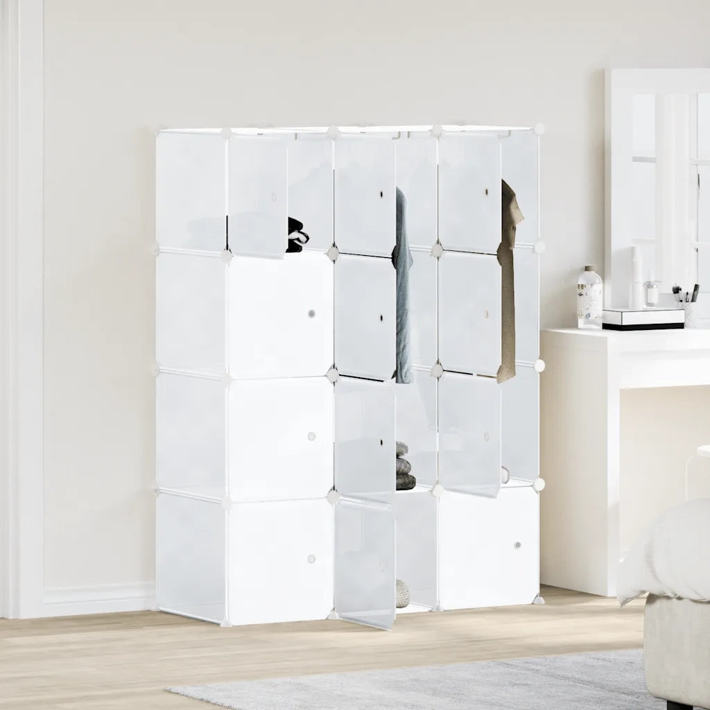 Organizzatore Portaoggetti con 12 Cubi e Aste per Appendere PP 4019583