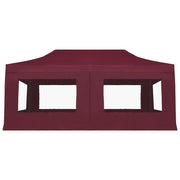 Gazebo Professionale Pieghevole Alluminio con Pareti 6x3m Vino 45509