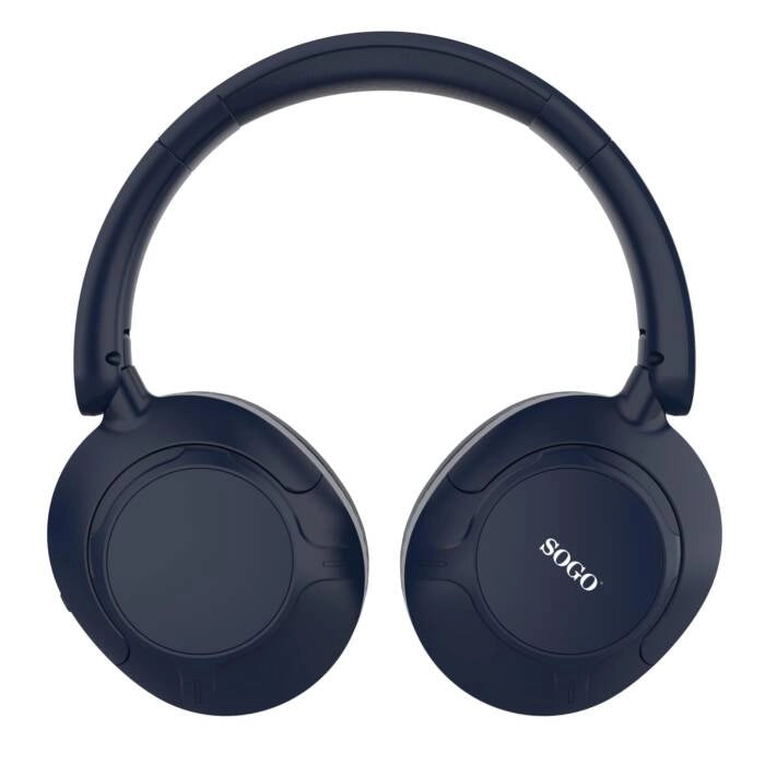 Cuffie wireless Bluetooth 5.3 con cancellazione rumore ANC, 400mAh, autonomia 8-10 ore, ricarica USB-C - SOGO