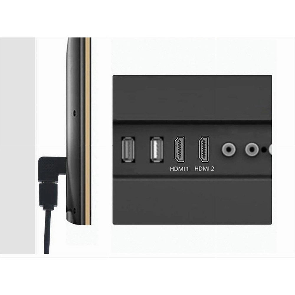 Trade Shop - Connettore Adattatore Hdmi Maschio/femmina Angolato Piatto Convertitore Video C-061 -