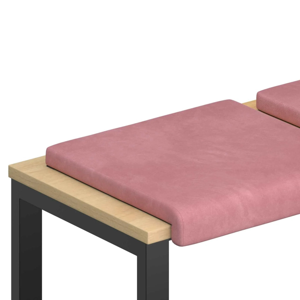 Cuscino per panchina 4 pcs Velluto Rosa Profondità 35 cm 42043102