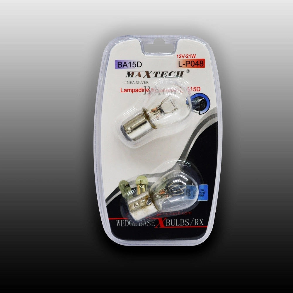 Trade Shop - Lampadine Automobile Maxtech Ba15d L-p048 12v - 21w Lampadine Ultra Luminose -