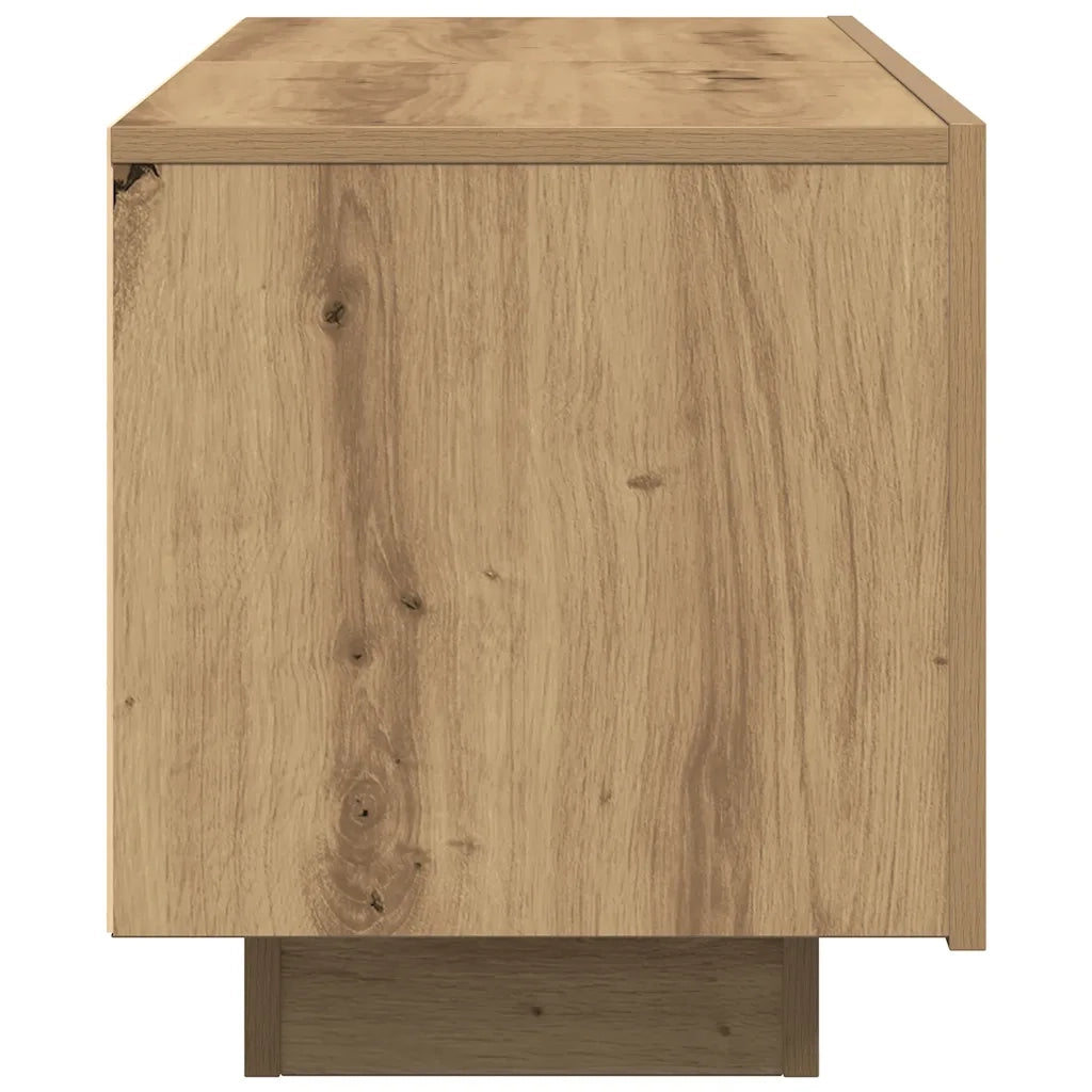 Mobile Porta TV Rovere Artigianale 100x35x40 cm in Truciolato