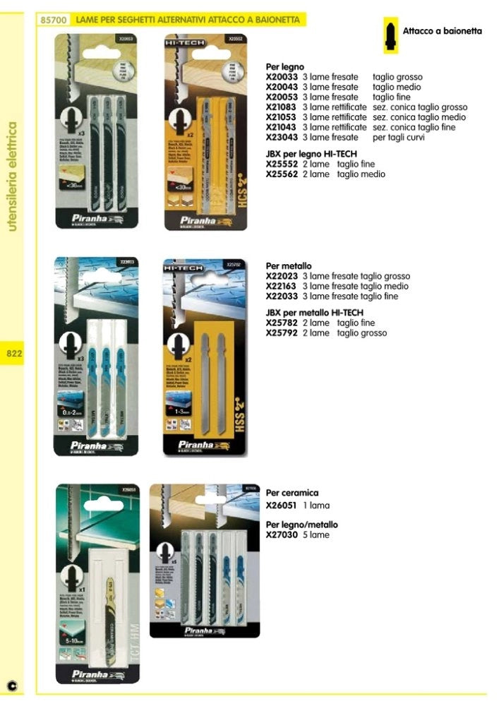 1pz piranha/stanley sta21012 x21053 2 lame legno rettificate taglio medio baion cod:ferx.34930