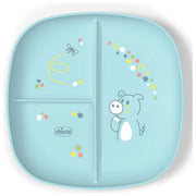 Chicco Piatto Pappa Porzionato 12m+ Con 3 Scomparti Impilabile Blu