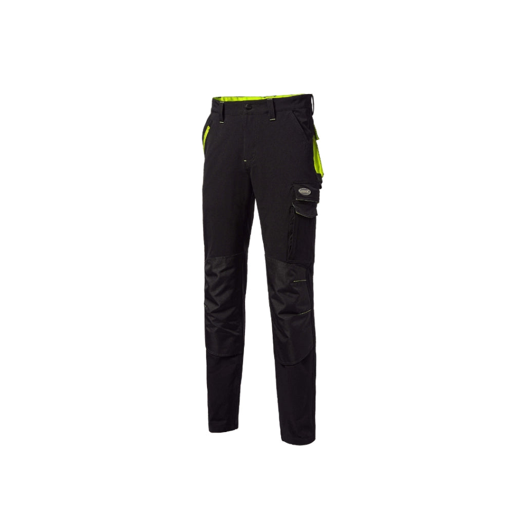 PANTALONI "CICLONE" SUPER STRETCH LOGICA Taglia: L, Colore: Nero/Giallo