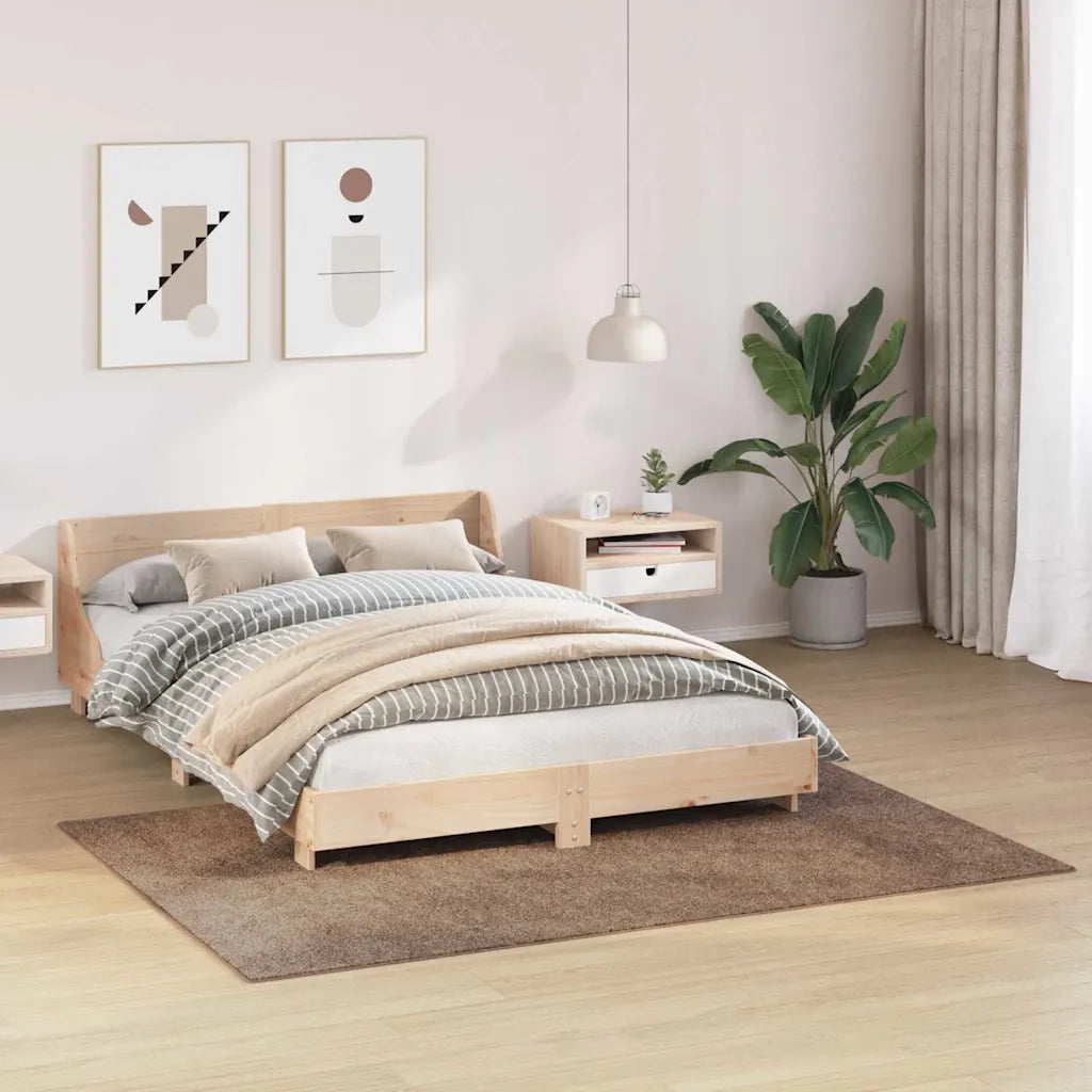 Tappeto Shaggy Antiscivolo Marrone 140 x 200 cm PP 4019793