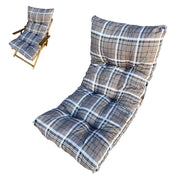 Marvin Cuscino Per Poltrona Sedia Sdraio Relax Giardino Esterno Tessuto In Legno Imbottito Reclinabile Pieghe CAPPUCCINO