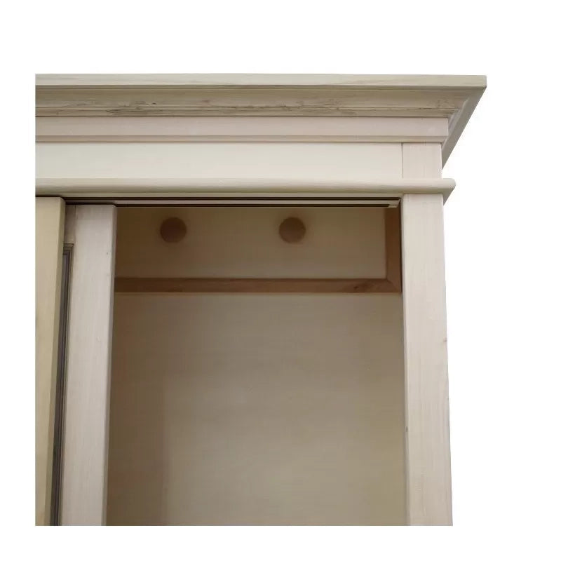 armadio classico 2 porte scorrevoli legno grezzo 128x50x200 (483) - Mobili 2G