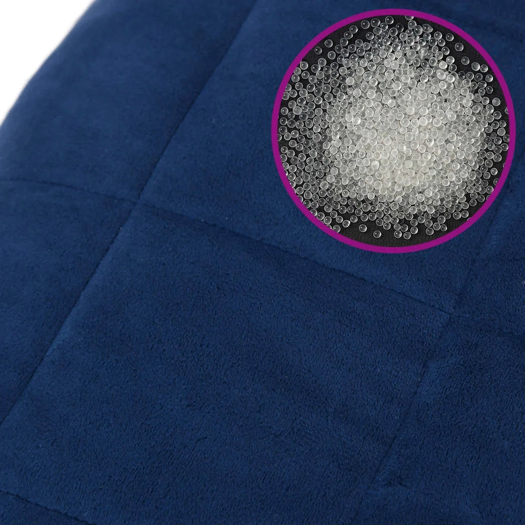 Coperta Ponderata Blu 100x200 cm 9 kg Tessuto 350796