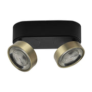 Applique/Plafoniera LED serie HOLE 13W 3000K CRI90 Nero/Oro - Illuminazione Interni Alta Efficienza - Rossini Illuminazione