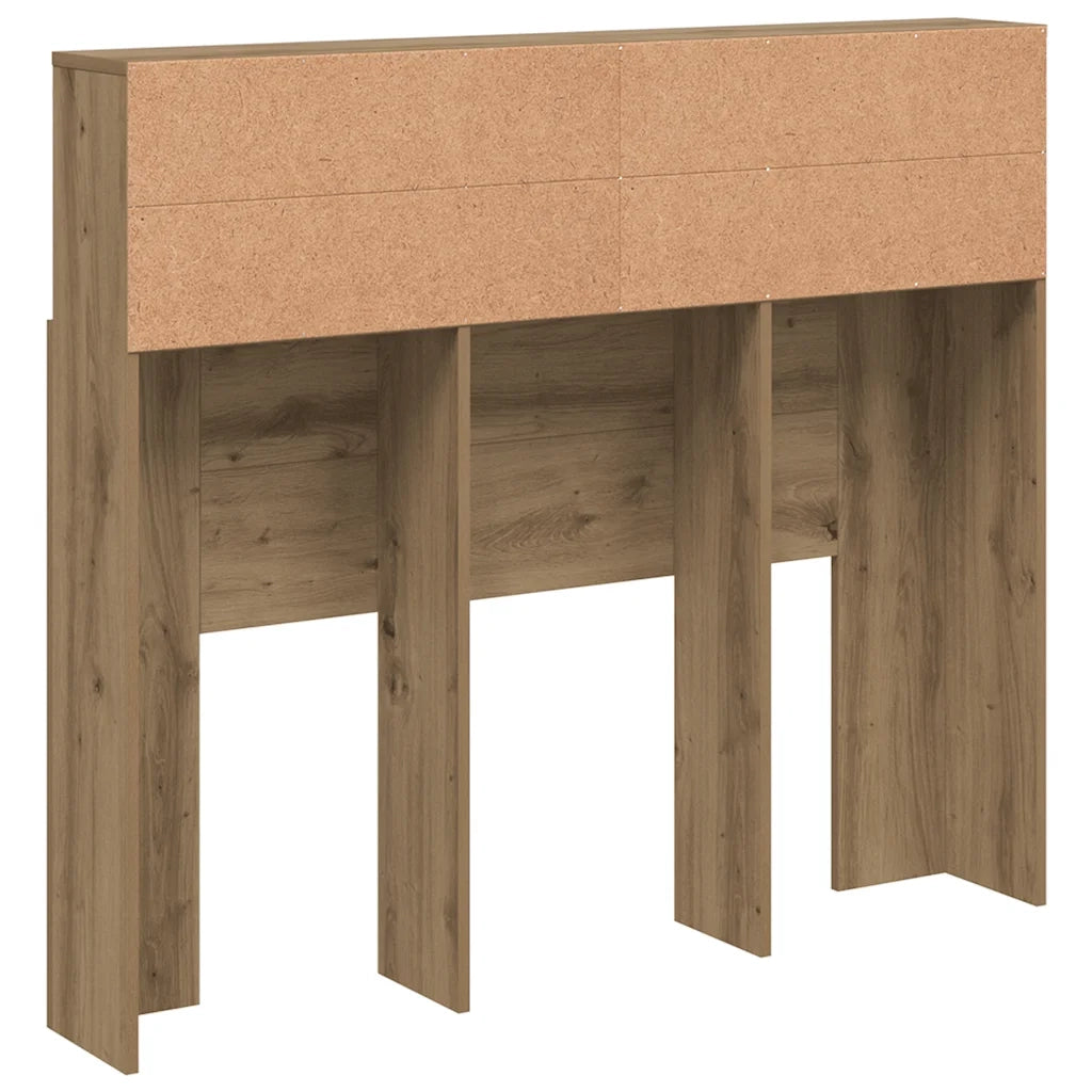 Testiera Contenitore-Testata contenitore Rovere Artigianale 120x19x103,5 Truciolato