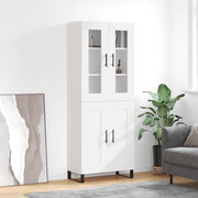 Credenza Bianca 69,5x34x180 cm in Legno Multistratocod mxl 101569