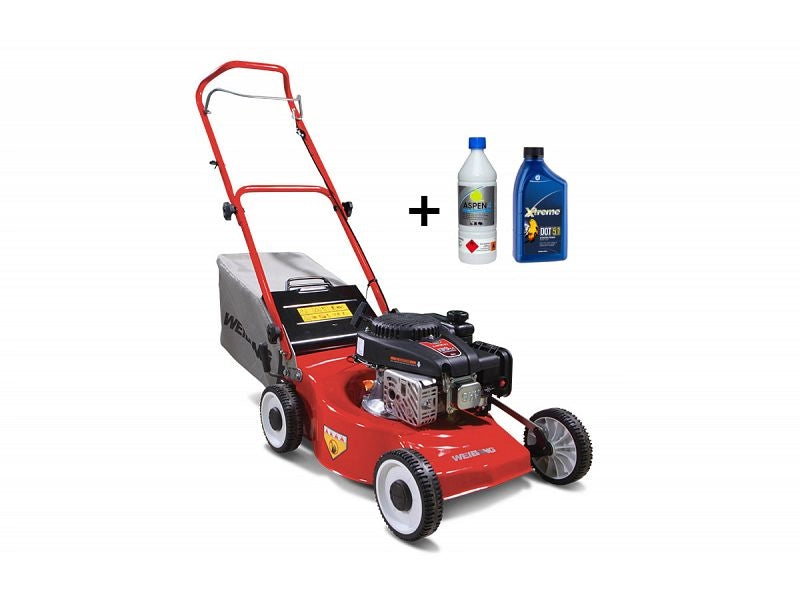 Tagliaerba a scoppio a spinta Weibang WB455HCOP 139cc 3,5Hp taglio 45cm + benzina e olio