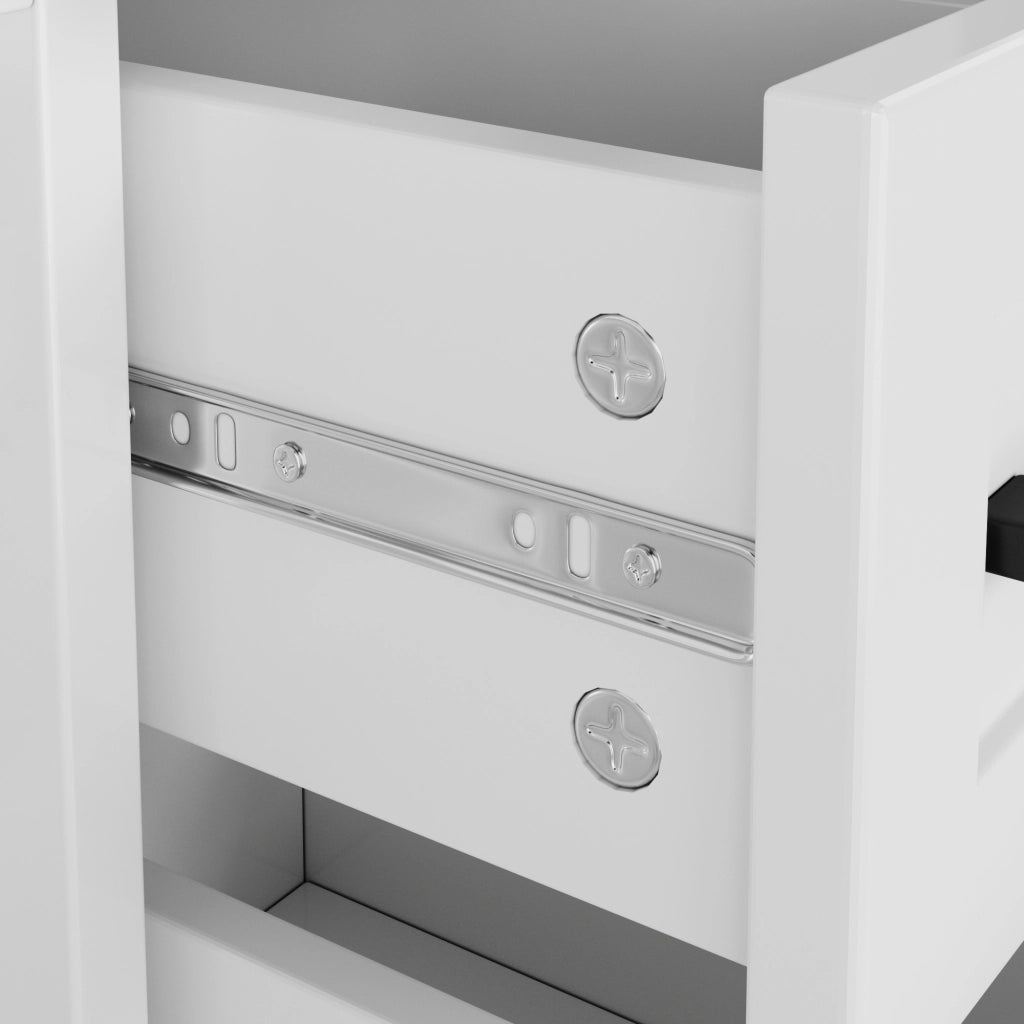 Mobile da Bagno con Lavabo Integrato e Cassetti ¨C MINIMAL ¨C Bianco 76x46x90
