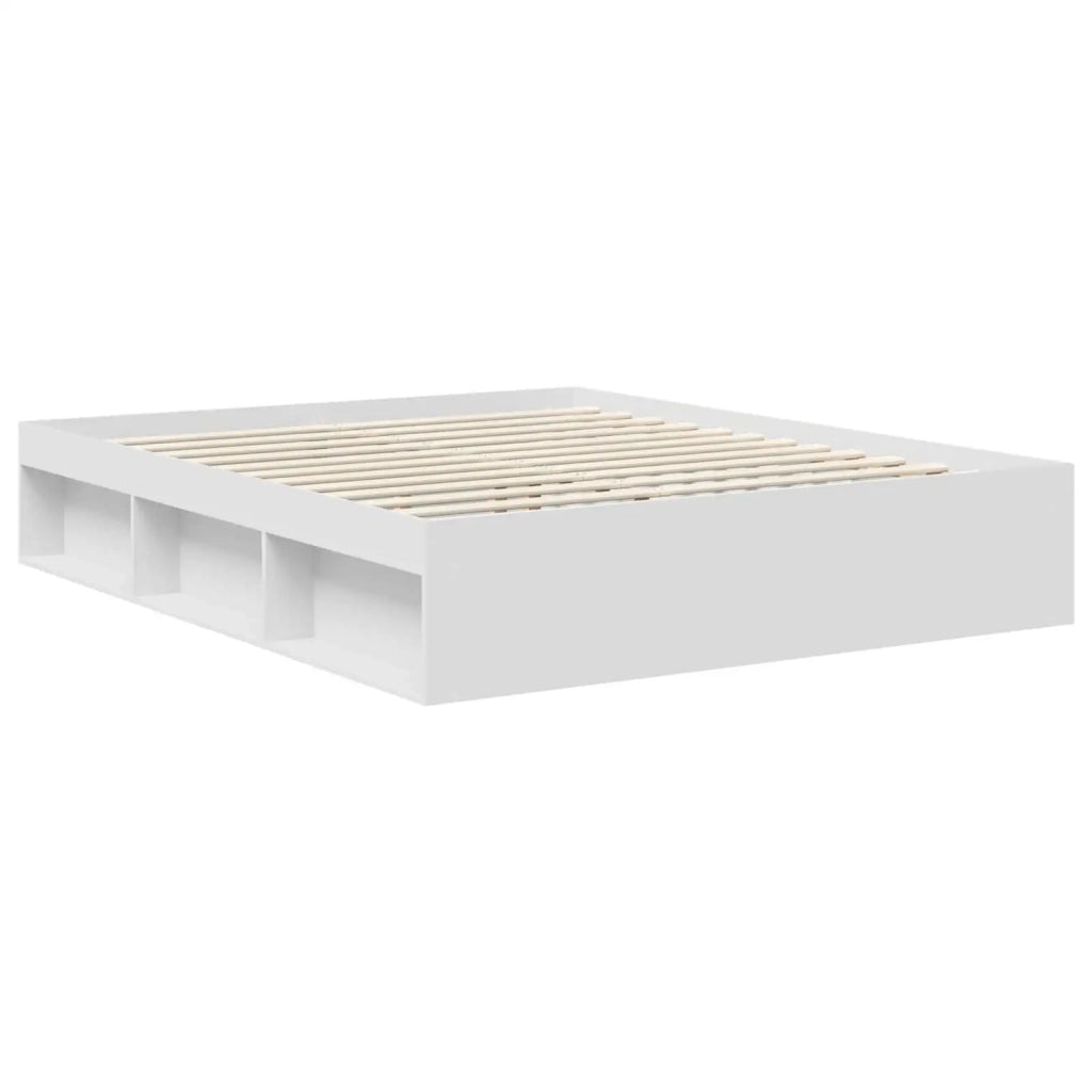 Struttura del letto Bianco 160 x 200 cm Pino massello 3410983