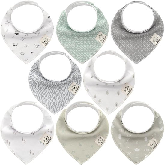 Set di 8 copri-cuscino per bambini unisex - Copri-cuscino per bambini superassorbenti, copri-cuscino in cotone biologico, copri-cuscino per bambini, copri-cuscino per neonati, copri-cuscino per bambini (Nordico)