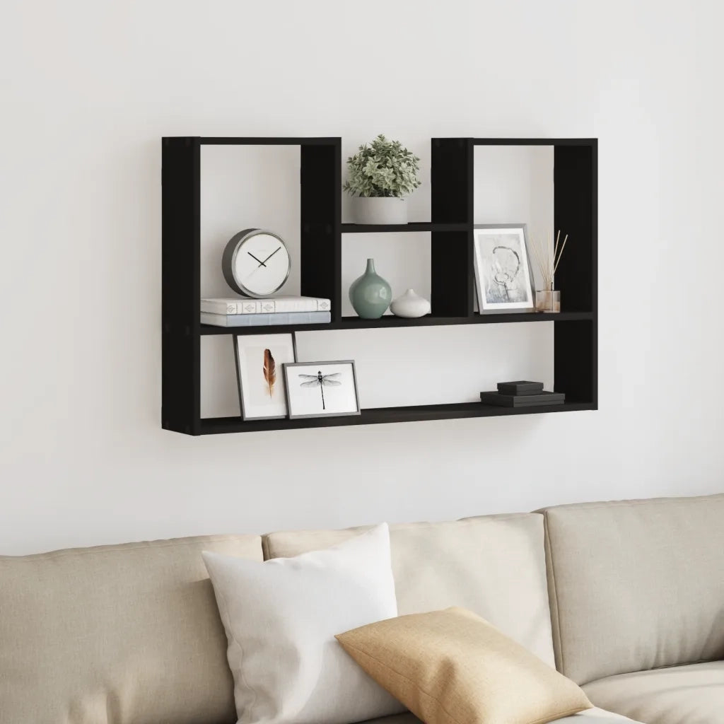vidaXL Scaffale a Parete Nero 99x15x60 cm in Truciolato