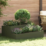 Vaso da giardino Verde oliva 100 x 100 x 50 cm 873588