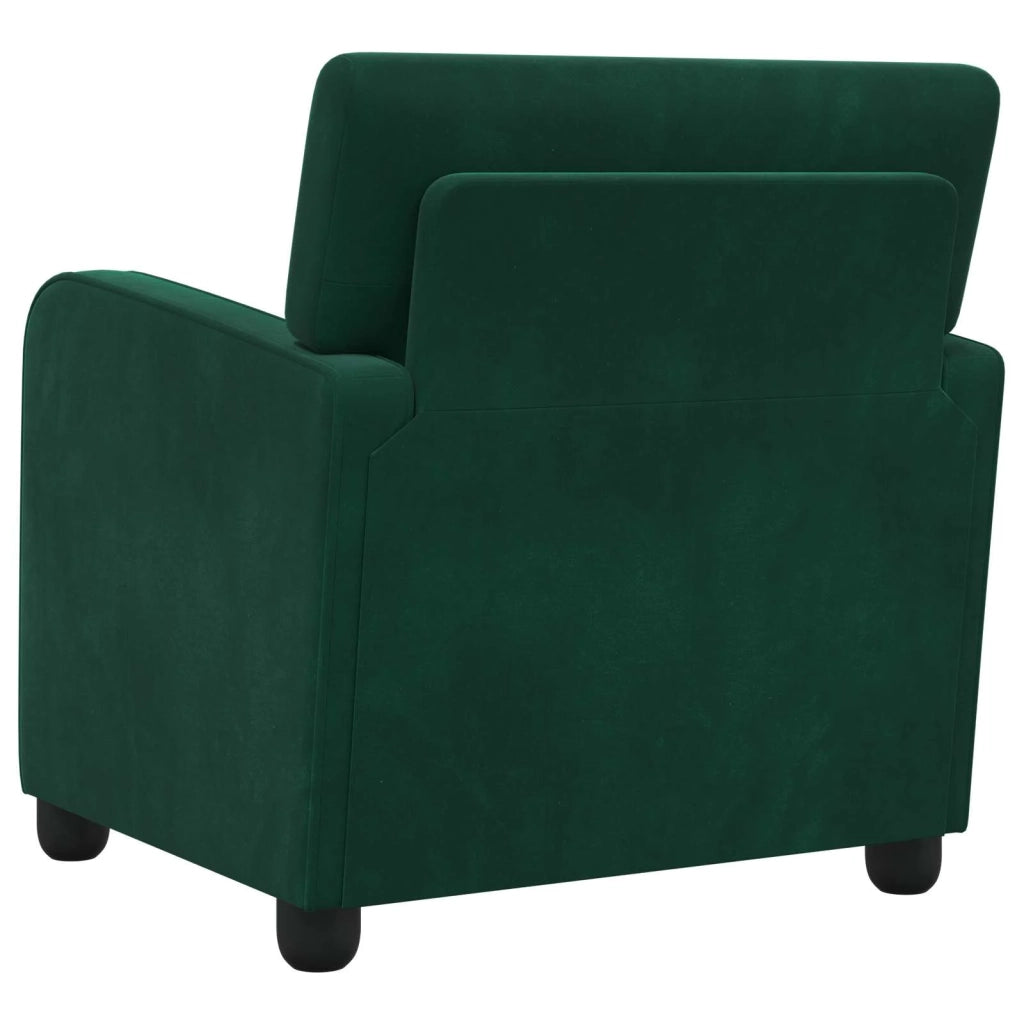 Poltrona Verde Scuro Velluto 42043414