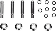 Set di sostituzione per la maniglia della porta - Disegno professionale - Materiale ABS resistentente - Cromato - Installazione semplice - Compatibile con TRAX / Malibu - Maniglia della porta