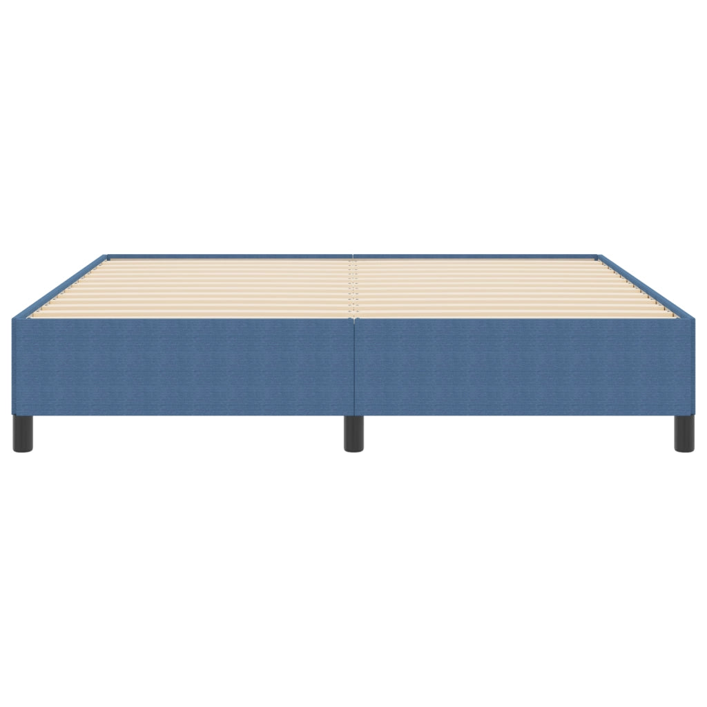 Struttura Letto Blu 180x200 cm in Tessuto a Coste
