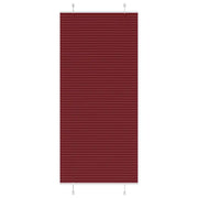 Tenda Plissettata Rosso Bordeaux 95x200 cm Larghezza Tessuto