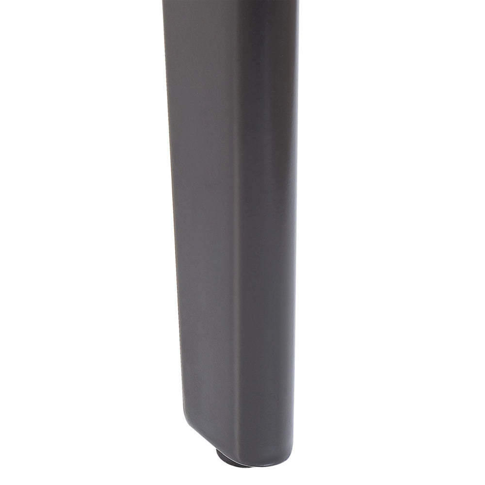 Tavolo da Pranzo Effetto Marmo MDF Gambe in Ferro Nero Piano Allungabile Rettangolare 160/200 x 90 cm