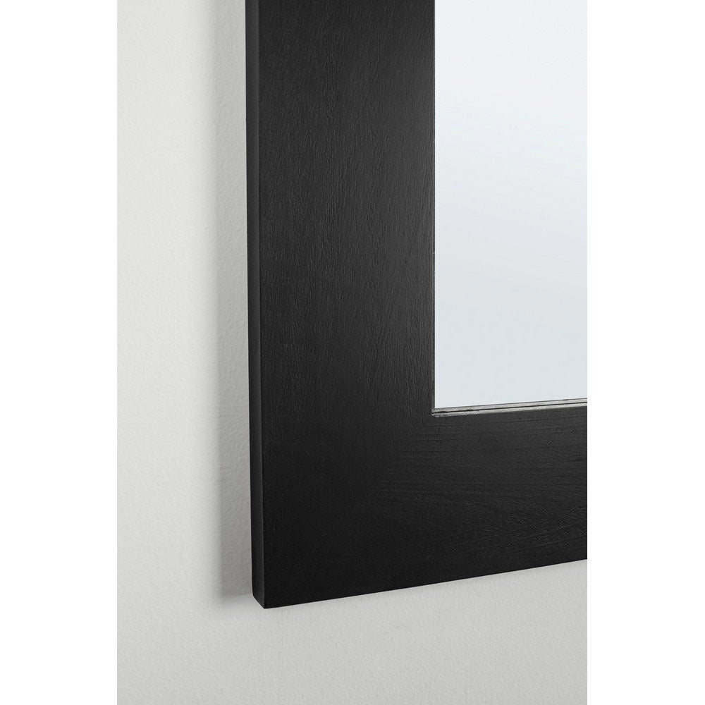 Specchio Rettangolare Legno Nero Moderno da Parete 72x92 - YOUNG