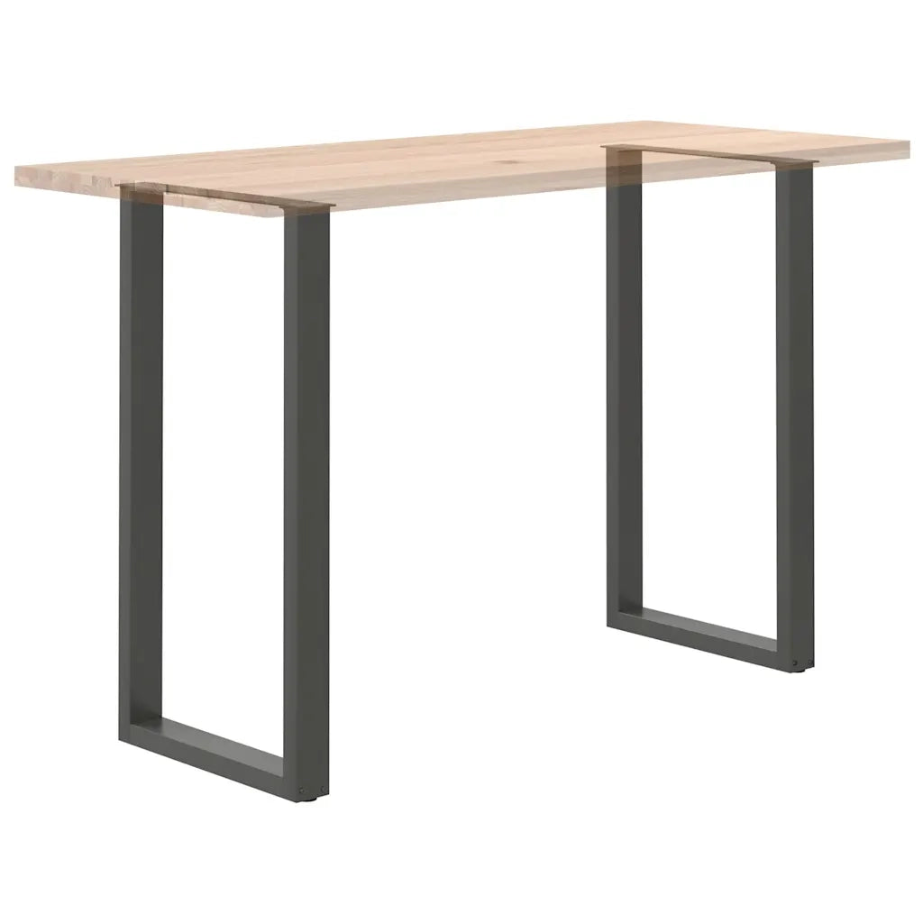 vidaXL Gambe per tavolo da bar a forma di U 2 pz Antracite 60x(110-111) cm Acciaio