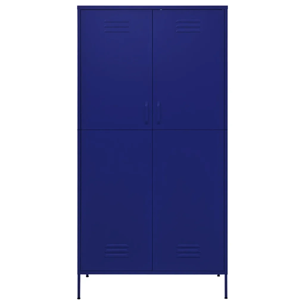Armadio Blu Marino 90x50x180 cm in Acciaio 336244