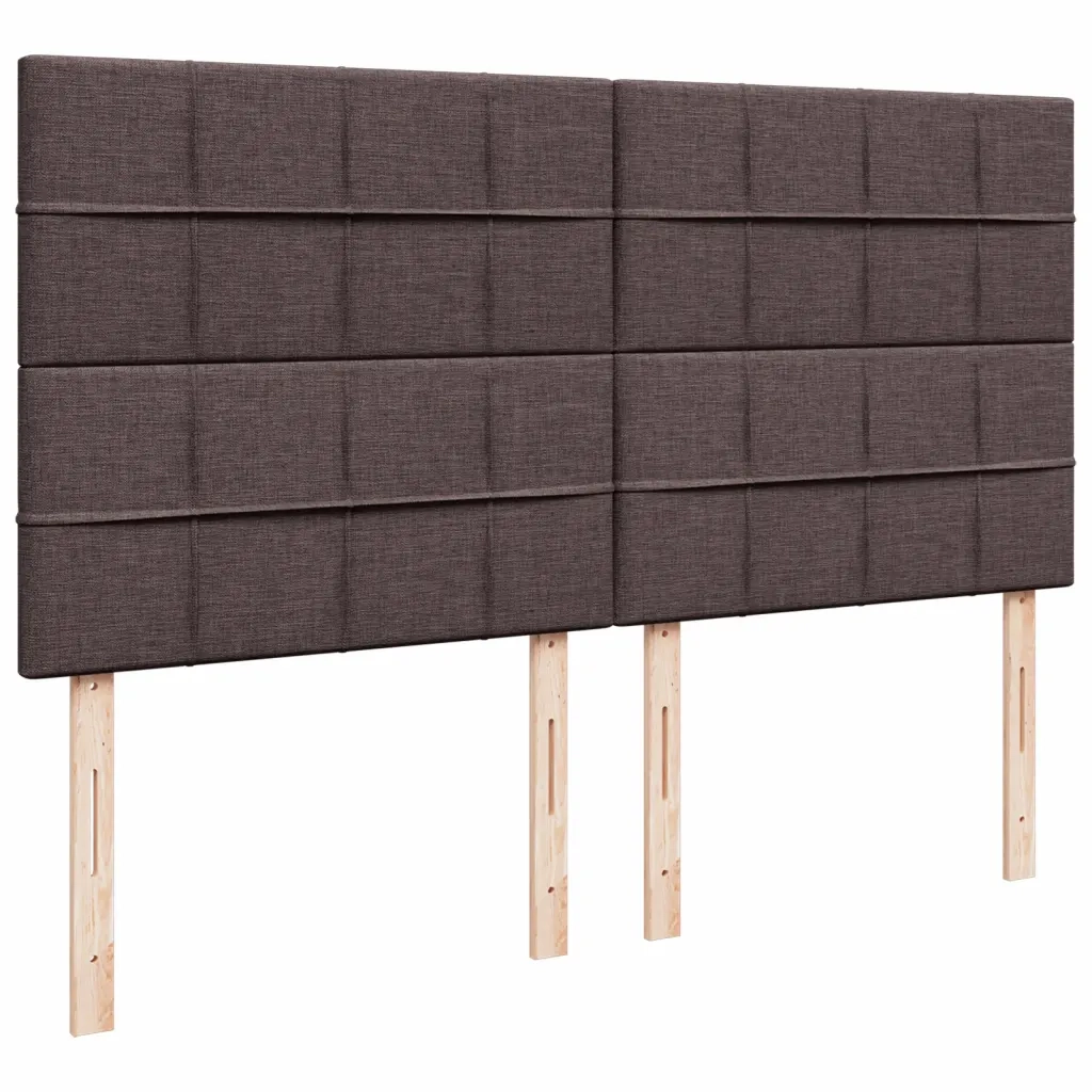 Giroletto a Molle con Materasso Marrone Scuro 180x200cm Tessuto 3290570