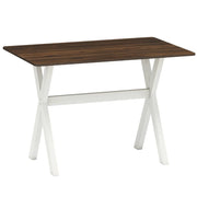 Tavolo da pranzo moderno 110 x 71 x 76 cm pratico e stabile in legno di caucciù bianco 20_0014125