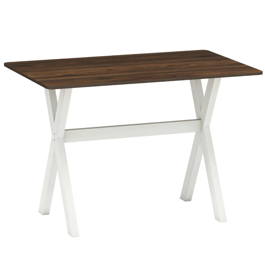 Tavolo da pranzo moderno 110 x 71 x 76 cm pratico e stabile in legno di caucciù bianco 20_0014125